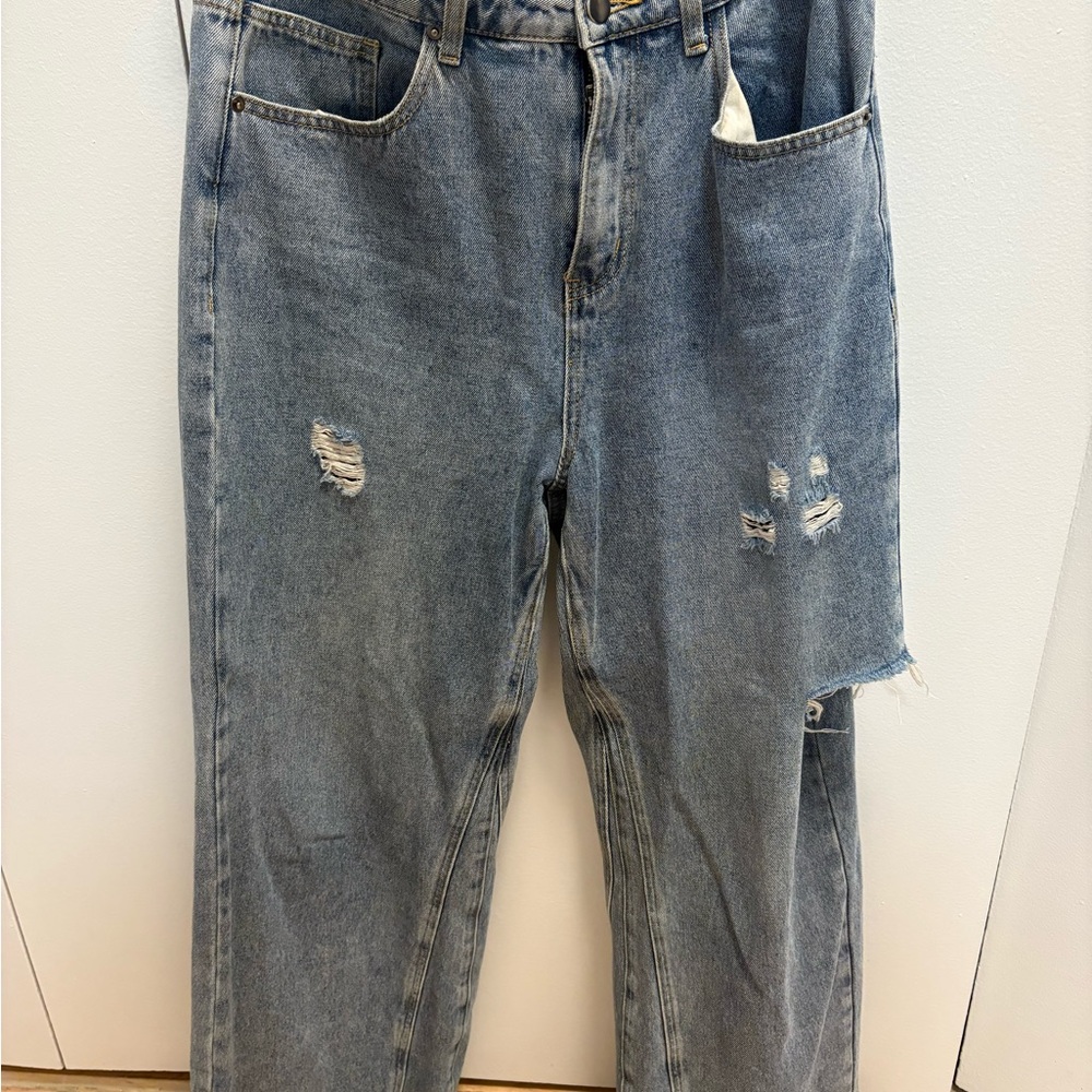 Boyfriend Jeans in Light Blue